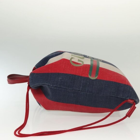 GUCCI Backpack Canvas Blue Red 473872 Auth 138454 - Picture 7 of 16